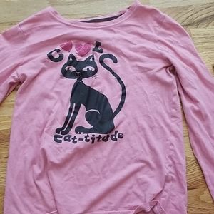 GapKids Cool Cat-Titude Pink Long Sleeve The Gap